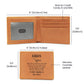 Walk With Me And Hold My Little Hand Gifts For Father's Day Custom Name Graphic Leather Wallet