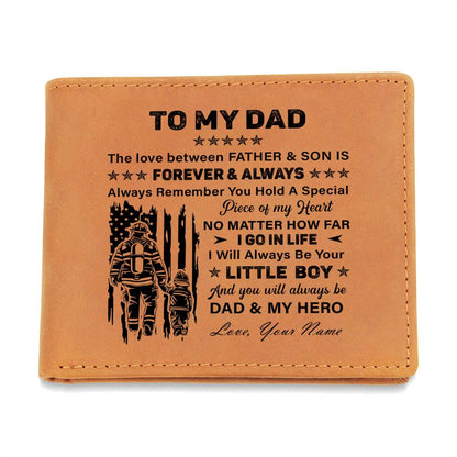 Always Remember You Hold A Special Gifts For Father's Day Custom Name Graphic Leather Wallet