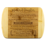 Mother & Daughter The Bond Between Mother & Daughter Wood Cutting Boards - Nichefamily.com
