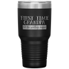 New Grandpa First Time Grandfather Gift New Grandkids Tumbler Tumblers dad, family- Nichefamily.com