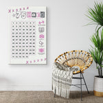 75 Hard Dry Erase Calendar Checklist Wall Art Decor No Canvas Wall All Size