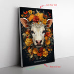 Almond Cow Capturinge Essence Of A Dairy C Canvas Full Size