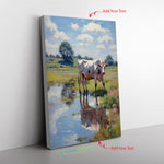 Almond Cow Milk Maker Cowilles Pastoral Pleasure Embracese Impression Canvas Full Size