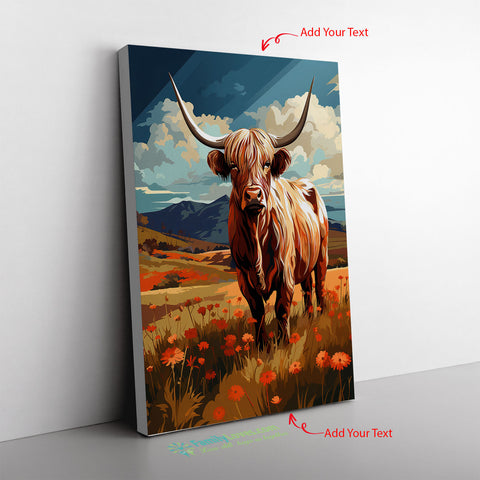 Almond Cow Reviews A Highland Cow Peacefully N Canvas Full Size