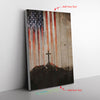 American Flag And Jesus Frame Canvas All Size