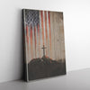 American Flag And Jesus Frame Canvas All Size