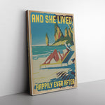 And She Lived Happily Ever After (2) Frame Canvas All Size