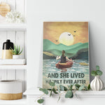 And She Lived Happily Ever After Frame Canvas All Size