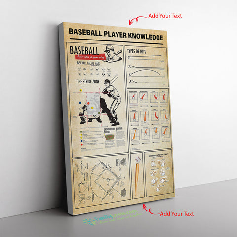 Base Ball Canvas Wall All Size