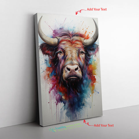 Belted Cow A Highland Cow Inspired Canvas Full Size