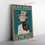 Black Queen Frame Canvas All Size