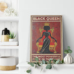Black Queen The Most Powerful Piêc In The Game Frame Canvas All Size