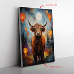 Blueberry Cow Cowtizs Whimsical Stroll Capturese Charm Of Mar Canvas Full Size