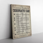Chiropractor - 7 Common Benefits Of Chiropractic Care Canvas Wall All Size