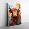 Cow Hide Of A Highland Cow Capturinge Es Canvas Full Size