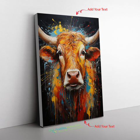 Cow Liver Cow Pollocks Playful Splatter Pays Tribute To Jack Canvas Full Size