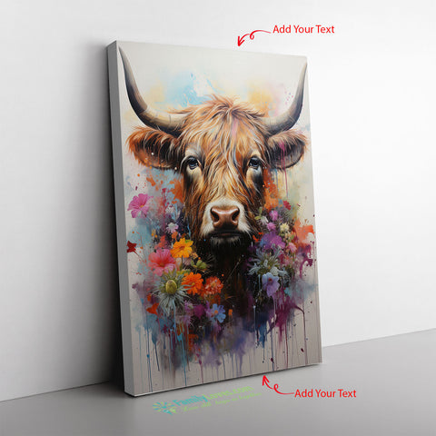 Cow Manure Compost A Highland Cow Using Vib Canvas Full Size