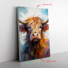 Cow Painting Of A Highland Cow Capturinge Es Canvas Full Size