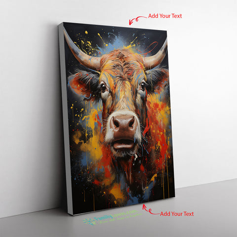 Cow Parts For Meat Cow Pollocks Playful Splatter Pays Tribute To Jack Canvas Full Size