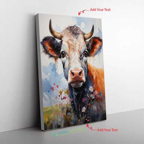 Cow Tails Candy Moo Vincis Masterpiece Presentse Enigmatic Smil Canvas Full Size