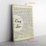 Crazy Love Frame Canvas All Size