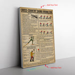 Cross-Country Skiing Knowledge Canvas Wall All Size