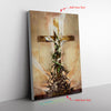 Cross And Flower Frame Canvas All Size