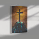 Cross And Light Frame Canvas All Size