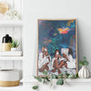Crown Queen Black Girl Magic Decorative Wall Art Frame Canvas All Size