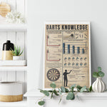 Darts And Knowledge Canvas Wall All Size