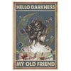 Dragonfly Hello Darkness My Old Friend Frame Canvas All Size