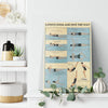 Experts Swim And Dive This Way Canvas Wall All Size