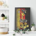 Germany Flag And Shoes Frame Canvas All Size