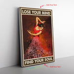 Girl Flamenco Lose Your Mind Find Your Soul Frame Canvas All Size