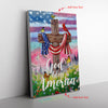 God Bless America Frame Canvas Custom All Size