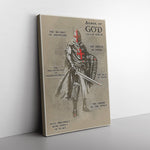 God Armor Of The Helmet Of Salvation Frame Canvas All Size