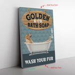 Golden _ Co. Bath Soap Frame Canvas All Size