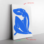 Henri Matisse Blue Minimalistic Canvas Print Wall Art Frame Canvas All Size