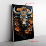 Highland Cow Mini Sacred Harmony Bison Blessing Embodiese Spirit Canvas Full Size