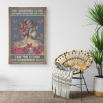 Hippie Girl Poster Frame Canvas All Size