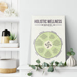 Holistic Wellness Wheel Frame Canvas All Size