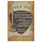 I Pick You I Pick You To Do Life Vertical Frame Canvas All Size
