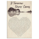 If Tomorrow Never Comes Frame Canvas All Size