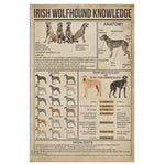 Irish Wolfhound Knowledge Canvas Wall All Size