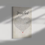 Jersey Girl Frame Canvas All Size