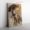 Jessus With Lovely Golden Retriever For Dog Lover Frame Canvas All Size