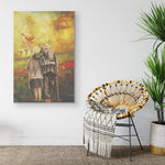 Jessus And Old People Frame Canvas All Size