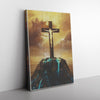 Jesus And Blue Light Frame Canvas All Size