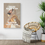 Jesus Because Of Him Heaven Knows My Name Frame Canvas All Size
