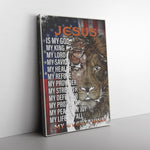 Jesus Is My God My King Frame Canvas All Size